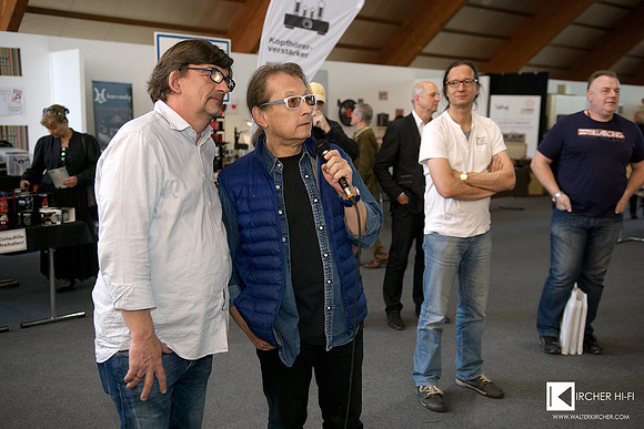 from left: Till Philippi (Vienna vinyl & Music Fair) with Andi Beit