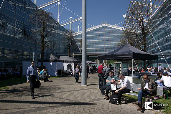 cafe, snacks and perfect weather outside during all 4 days at HIGH END 2016 in Munich