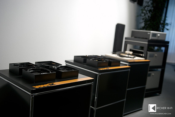Swiss Vovox cables shown in Magico / Solution room