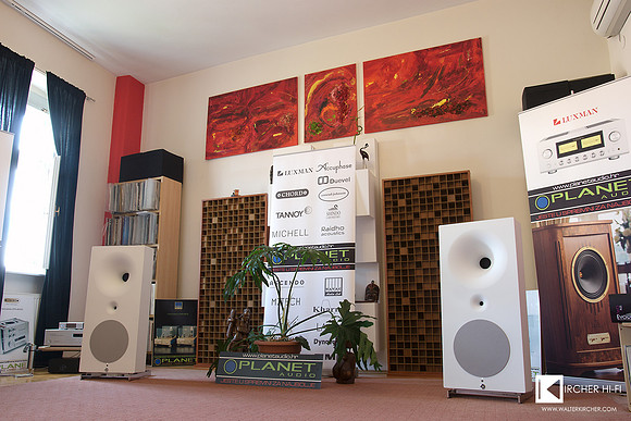 In main listening room this year a beauty - active Avantgarde Acoustic Zero One speakers