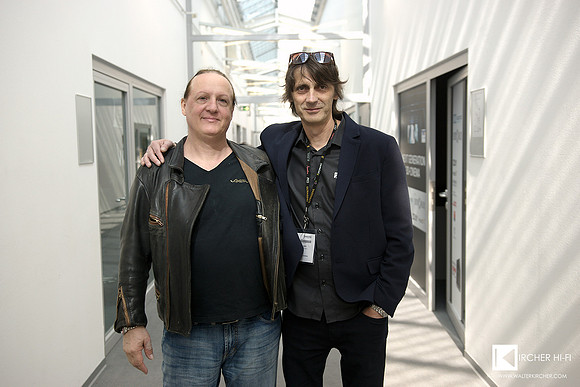 from left: Holger Adler (Vocative) and Sasa Kocic, mastermind of Trafomatic Audio