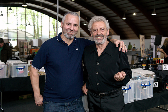 Nikolaus Kueboeck (WIENYL) and Rudi Staeger (drummer)