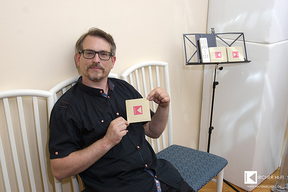 Hubert Pfautsch (Vienna Physix) with my image folder