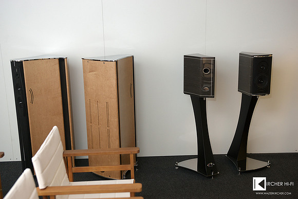 Franco Serblin Ktema floor stander and Accordo speakers