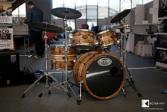 The concert stage at the Vinyl fair in Graz