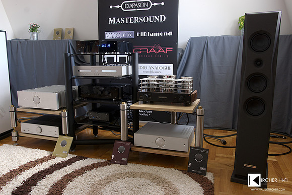 Electronics from Accustics Arts, Audio Analogue, Lector and AudioSolutions speakers