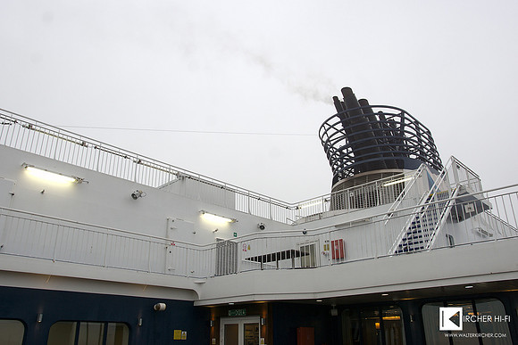 Car ferry from Calais, France to Dover, England