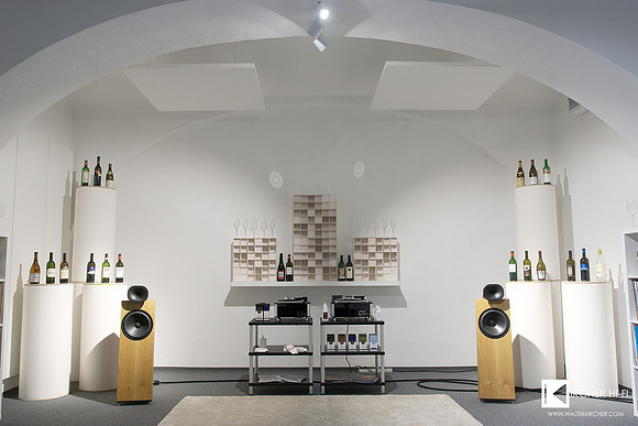 The showroom with Blumenhofer Acoustics Genuin FS3 MK2 hornspeakers