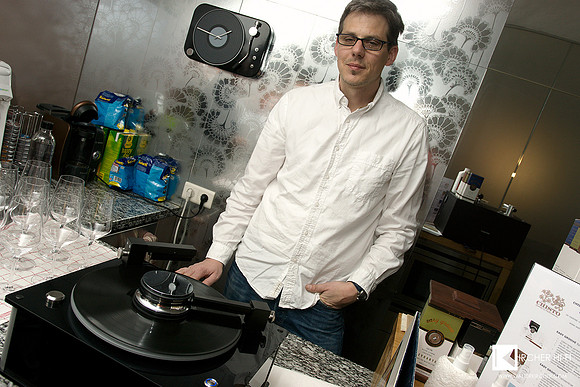 Thomas and the big Nessie Vinylmaster record cleaning machine