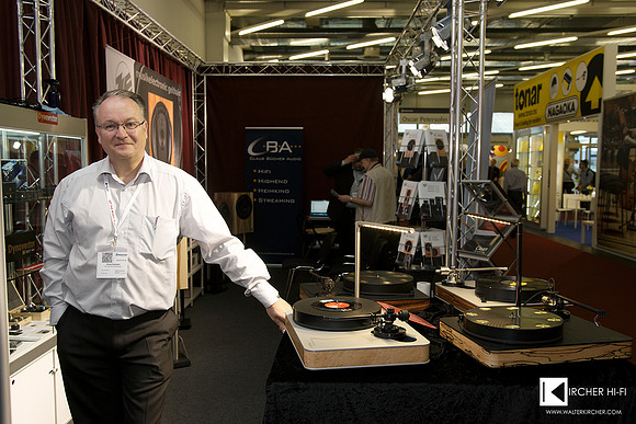 Dr. Chris Feickert in his booth