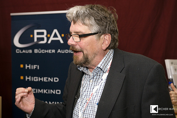 Claus Buecher assisted at Feickert booth