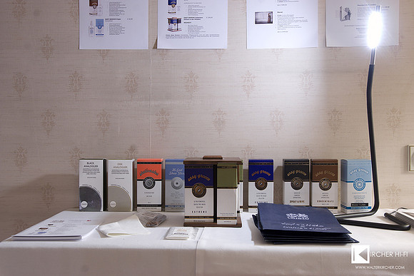 Complete CHISTO audio cosmetics portfolio on display