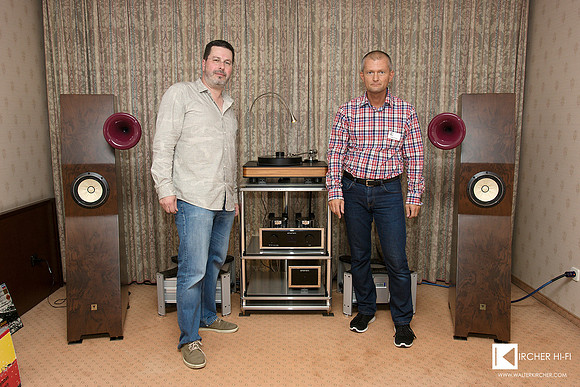 Group photo with Frank Hakopians (left) who wrote fantastic review of Tune Audio Marvel speakers