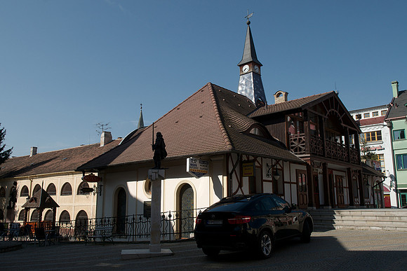 Komarno, Slovakia: downtown, Courtyard of Europe