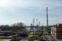 Komarno, Slovakia: view to Danube river