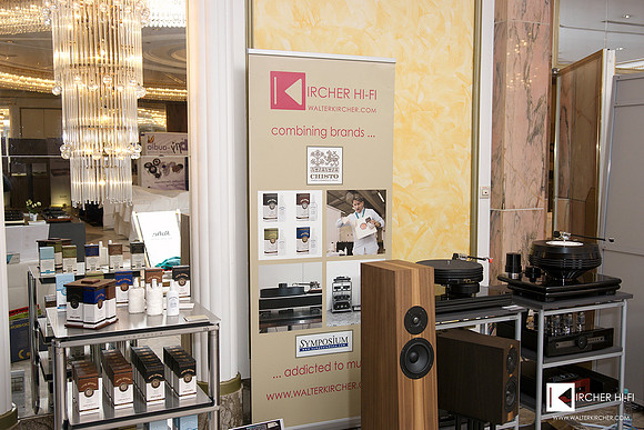 Our combined booth with Chisto, Blumenhofer Acoustics, ProJect Audio washing machine...