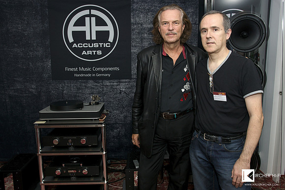 Hans Theesink with Miro Krajnc (owner of SoulSonic D.O.O.)