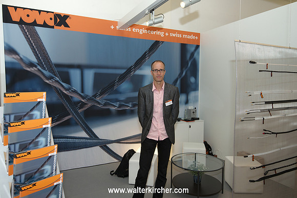 HIGH END 2014: Vovox booth with CEO and mastermind Jürg Vogt from Switzerland