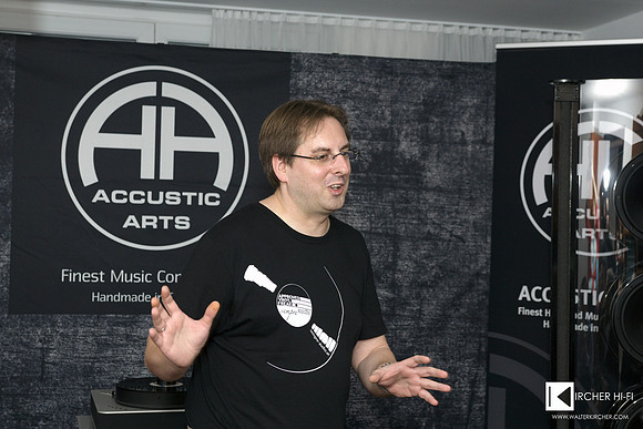 Mr. Analogue Michael Holzinger in his element