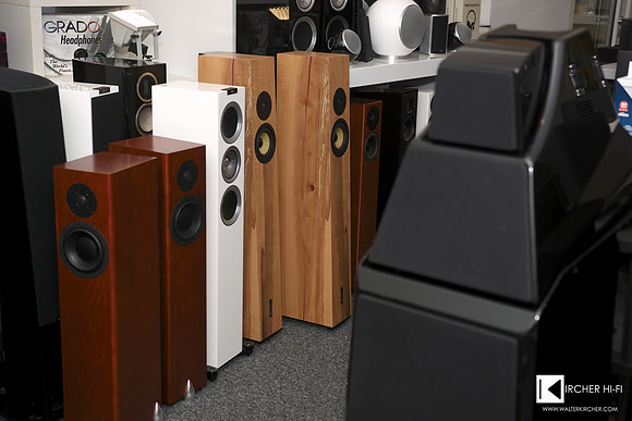 Totem Acoustic Forest, KEF, Blumenhofer Acoustics Fun 13 speakers - right front: Wilson Audio Alexia