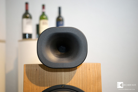 Blumenhofer Genuin FS3 MKII horn speakers used  for IsoTek workshop