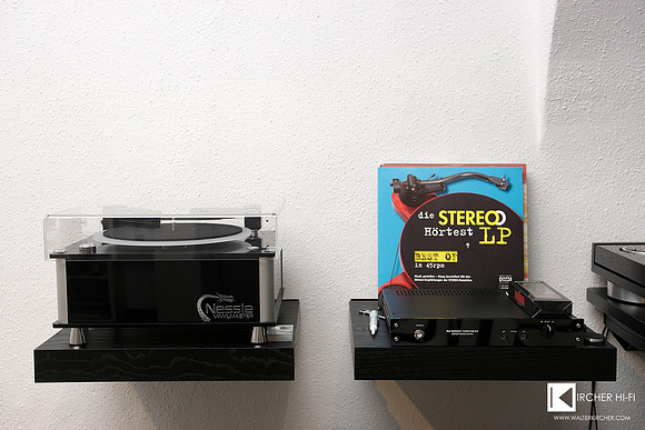 Nessie Vinylmaster record cleaning machine in showroom of Sambs Hifi