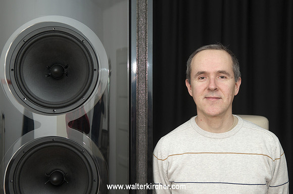 Miro Krajnc, the mastermind of SoulSonic Speakers - with Impulse SE flagship speaker