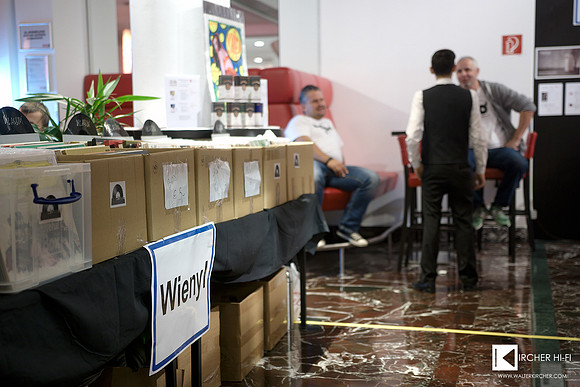 Wienyl booth besides my stand - one of our best Austrian 2nd hand record resellers!