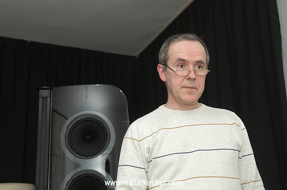 Miro Krajnc, the mastermind of SoulSonic Speakers - with Impulse SE flagship speaker