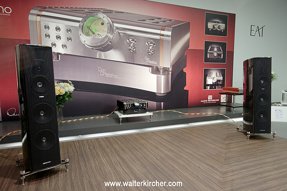 HIGH END 2014: D’Agostino Momentum integrated amplifier driving Sonus Faber Amati Futura speakers