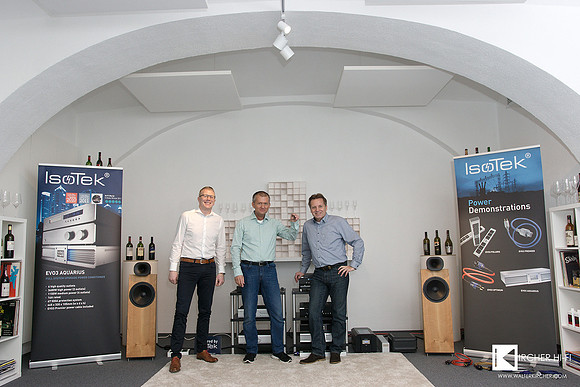 The group from left: Bjorn Hegelstad, myself and Uwe Kuphal